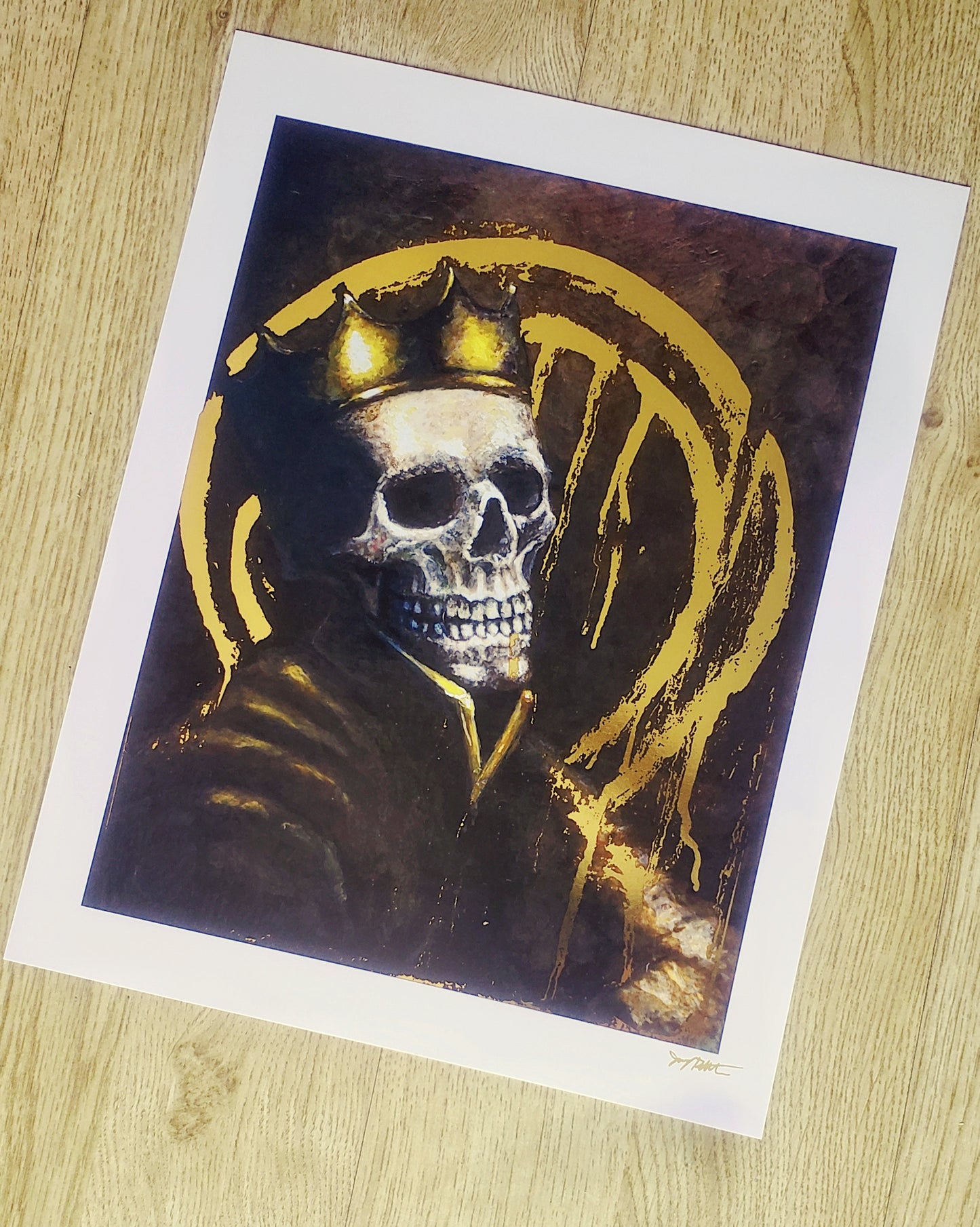 Gold Foil Print - King of Gold, King of Emptiness